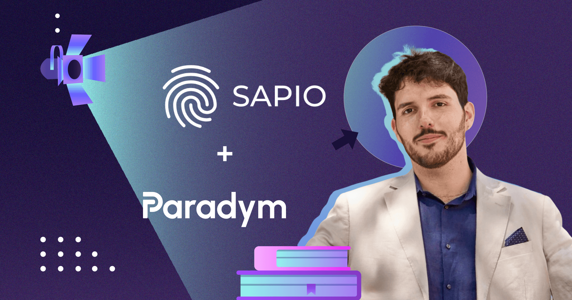 An image showing Matteo Demasi from SAPIO and their relation to Paradym.