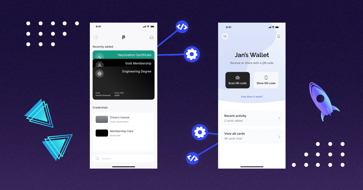 An image showing the paradym wallet before and after