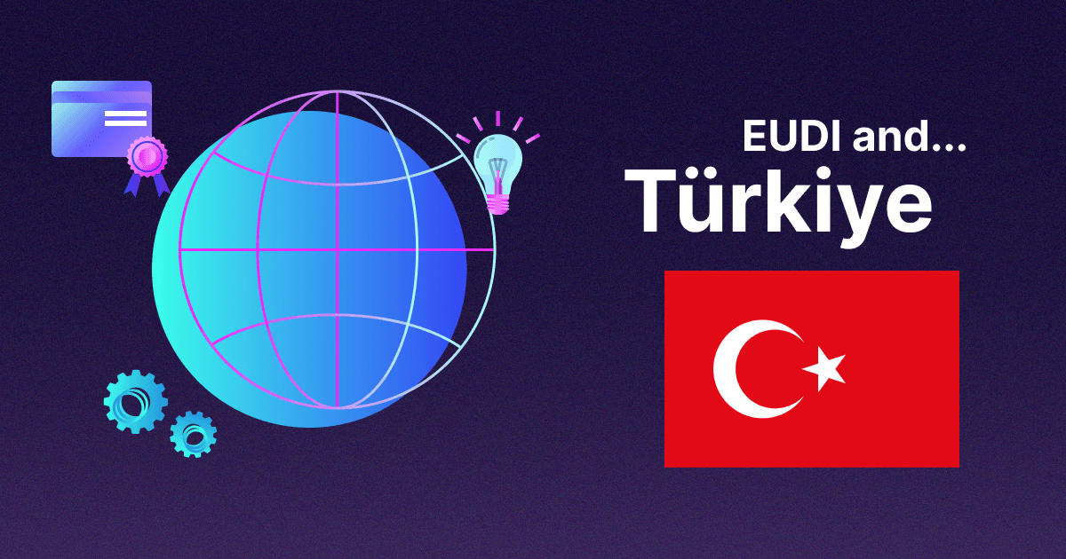 An image showing the Türkiye flag with eID attributes