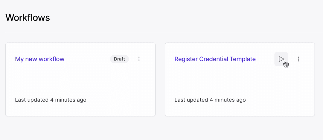 An image displaying how you can execute workflows from the dashboard.