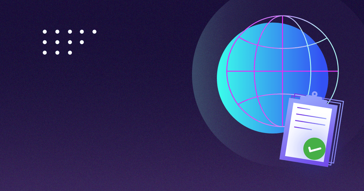 An image showing the ETSI standards logo, a globe, and a checklist.