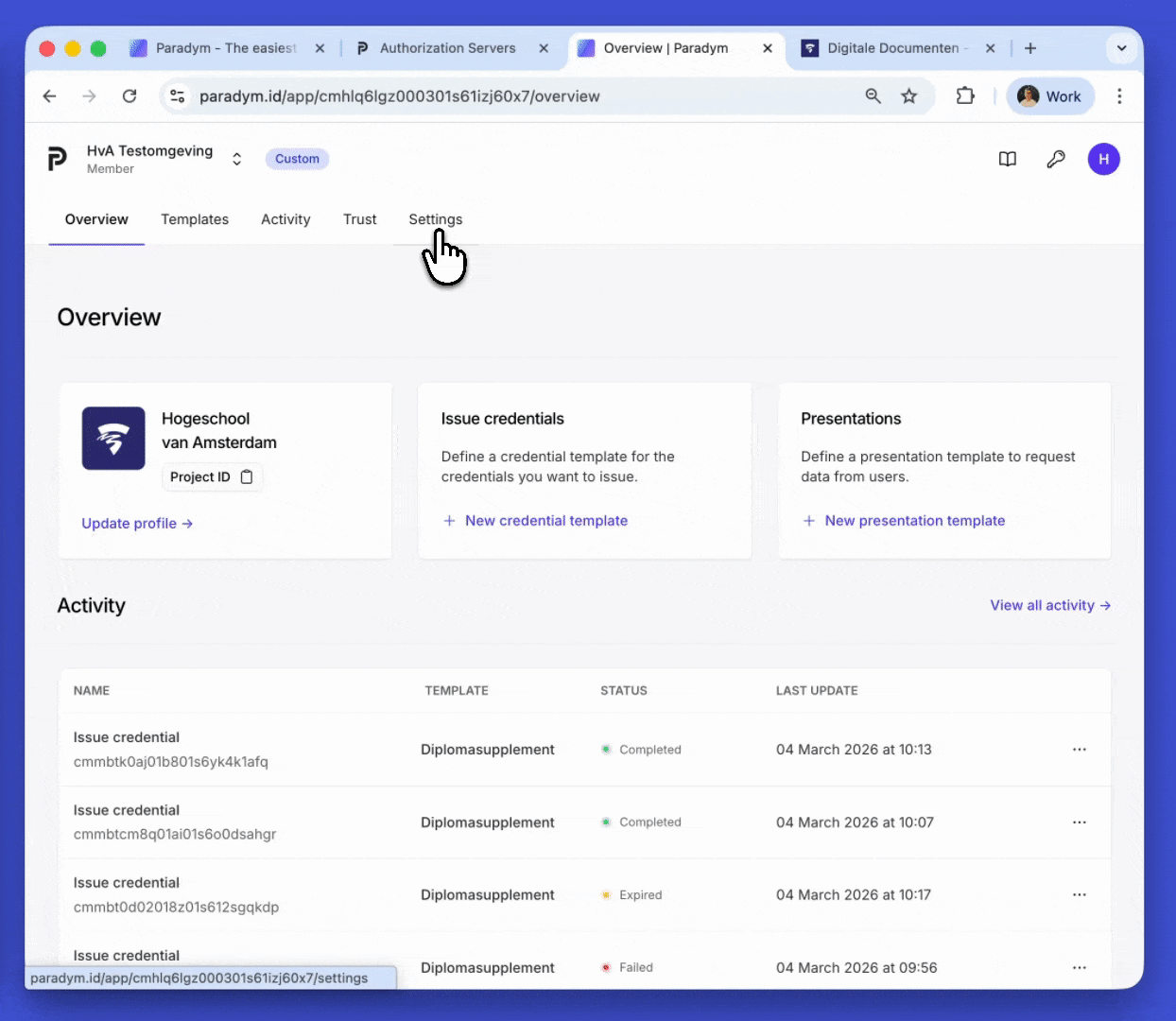Authorization server