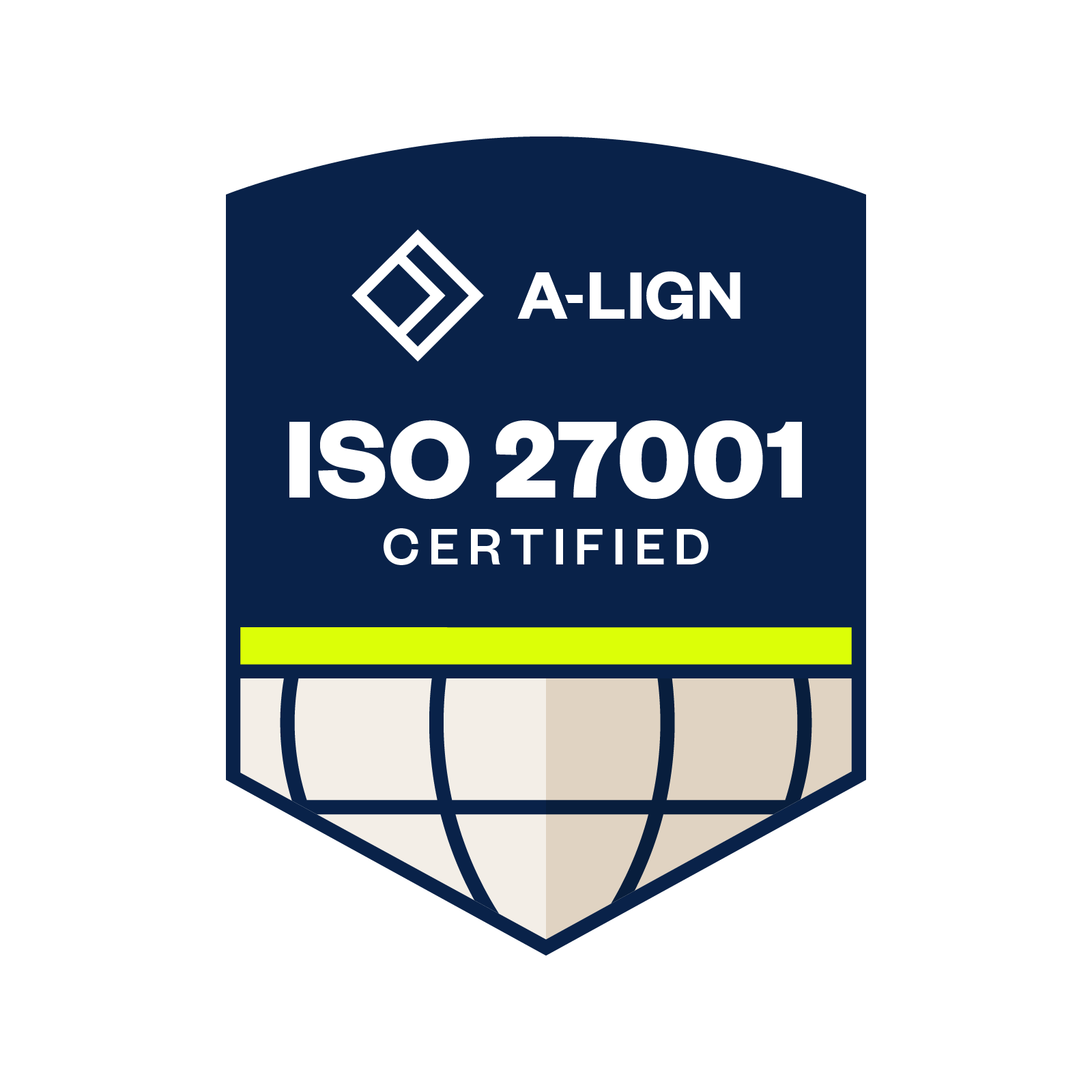 ISO 27001 certified badge